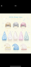 Assorted silk sleep hats and bonnets