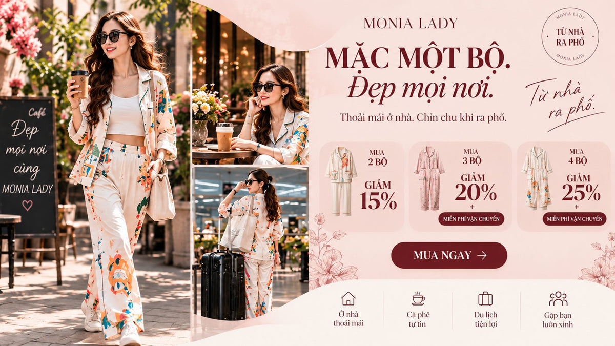 MONIA LADY - Mặc một bộ, đẹp mọi nơi - ưu đãi mua theo bộ